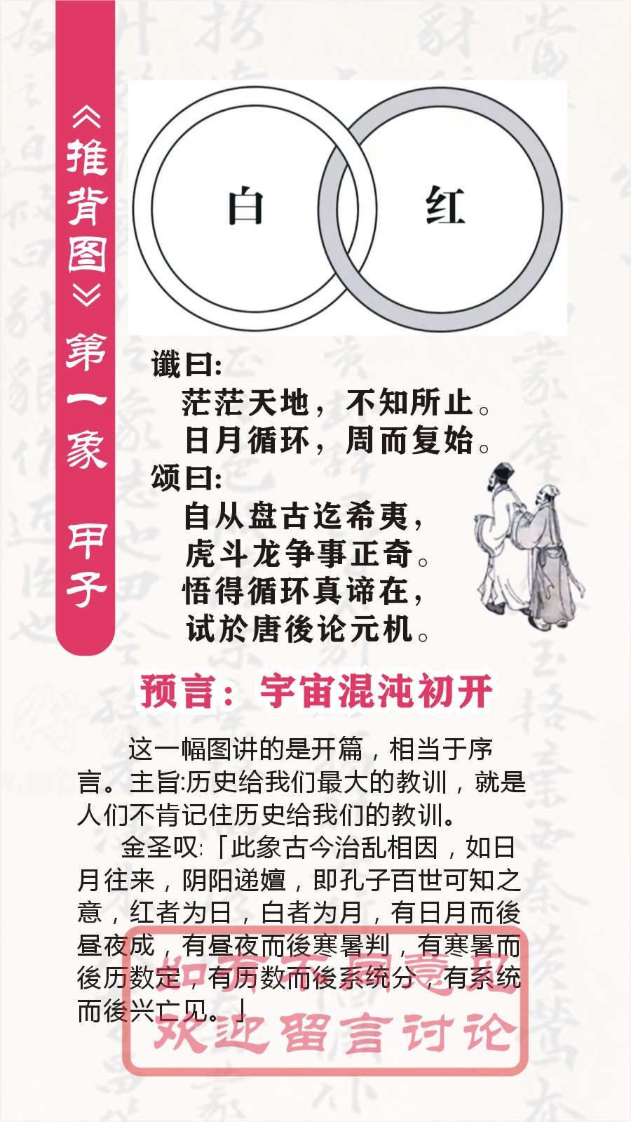 《推背图》第一象　甲子 乾下乾上 乾