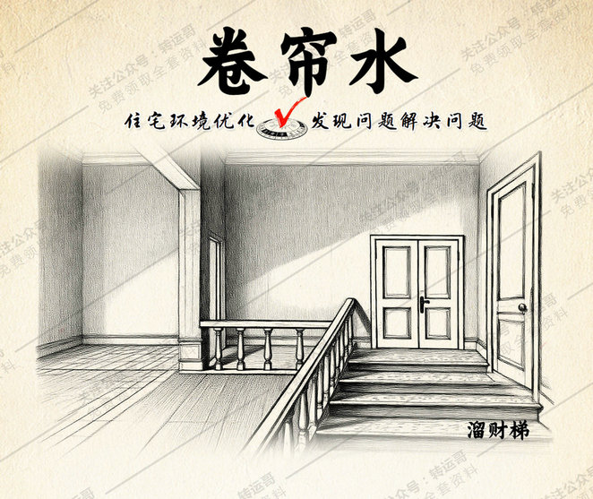 卷帘水：又叫溜财梯